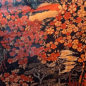 Vintage Retro kimono-style mumu dress/caftan.